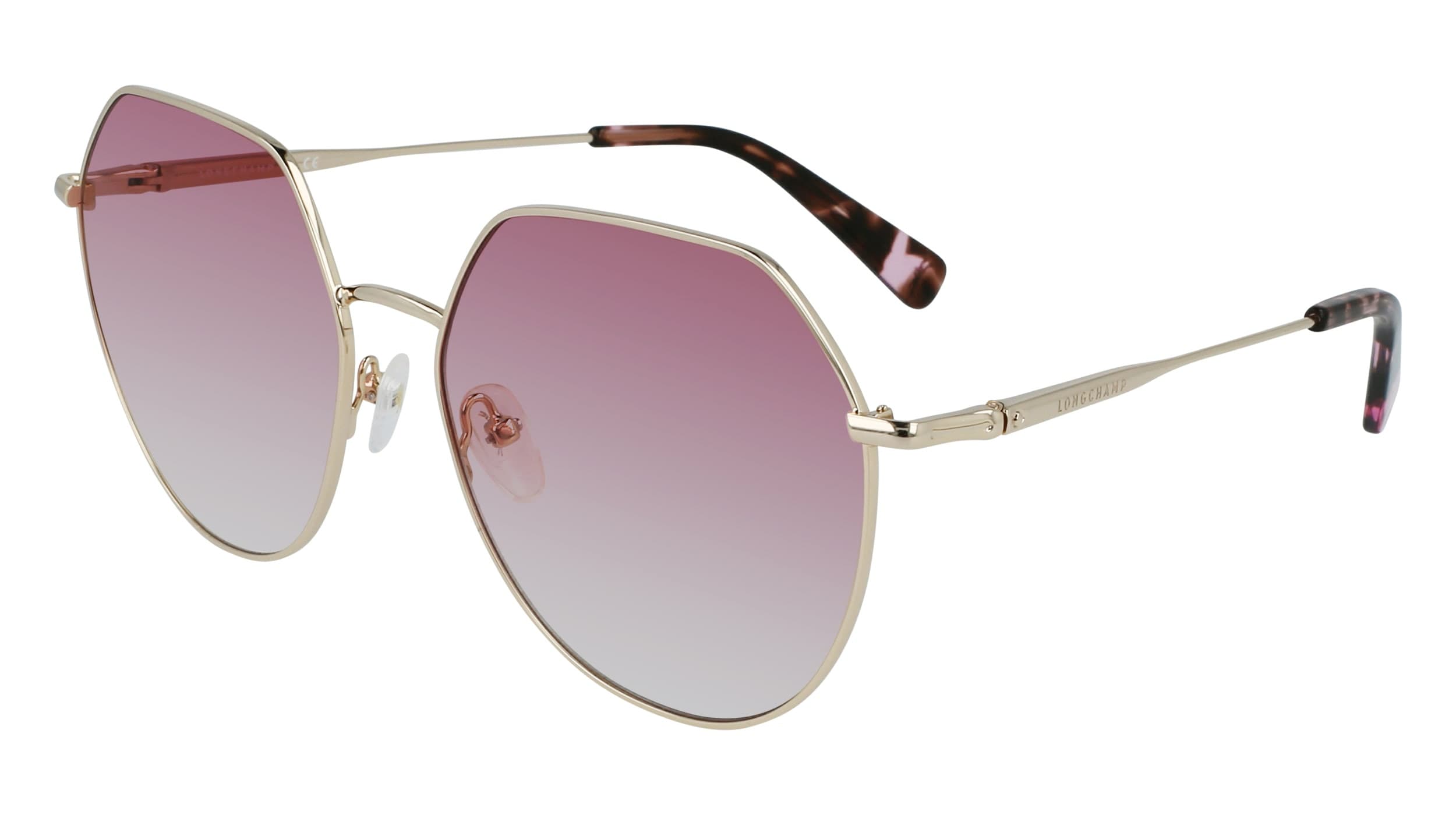 Longchamp LO154S 724 Sunglasses Gold 60mm Women