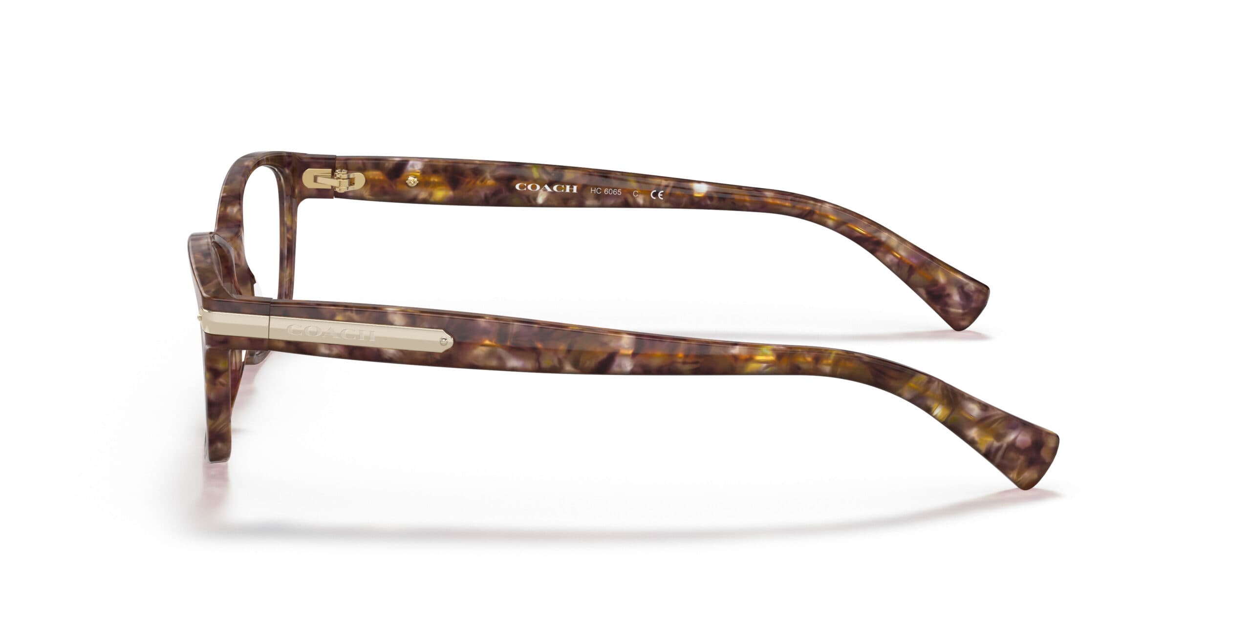Coach HC6065 5287 Eyeglasses Confetti Light Brown 51mm Unisex 2
