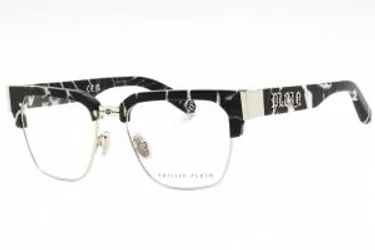 Philipp Plein VPP113M 0Z21 Eyeglasses Marbled Black 53mm