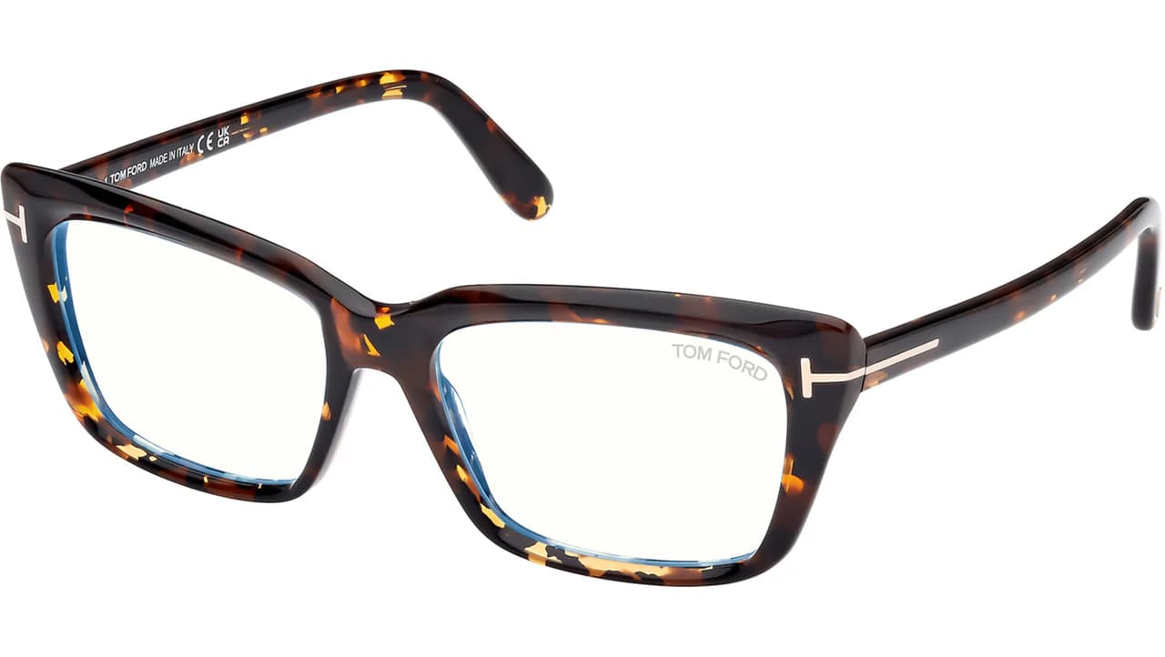 Tom Ford FT5894B 052 Eyeglasses Dark Havana 56mm Women