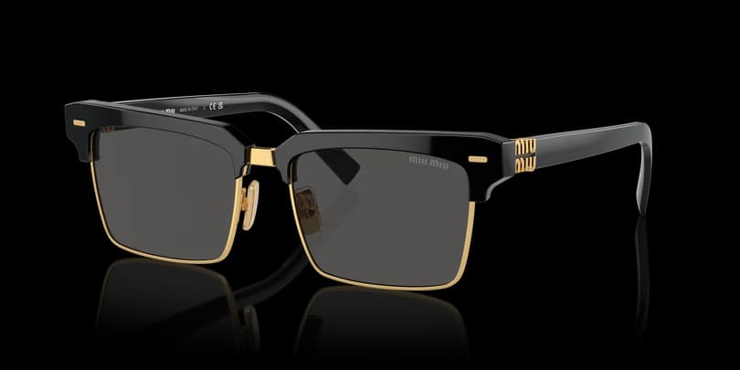 Miu Miu MU 10ZS 1AB5S0 Sunglasses Black 54mm Unisex
