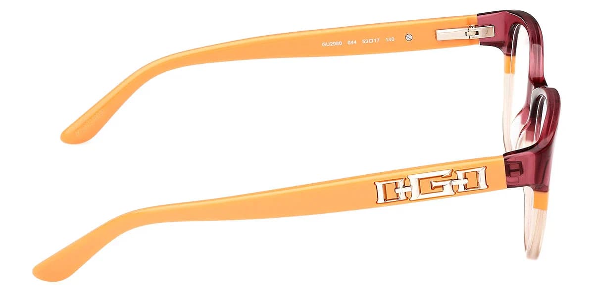 Guess GU2980 044 Eyeglasses Orange 53mm Women 5