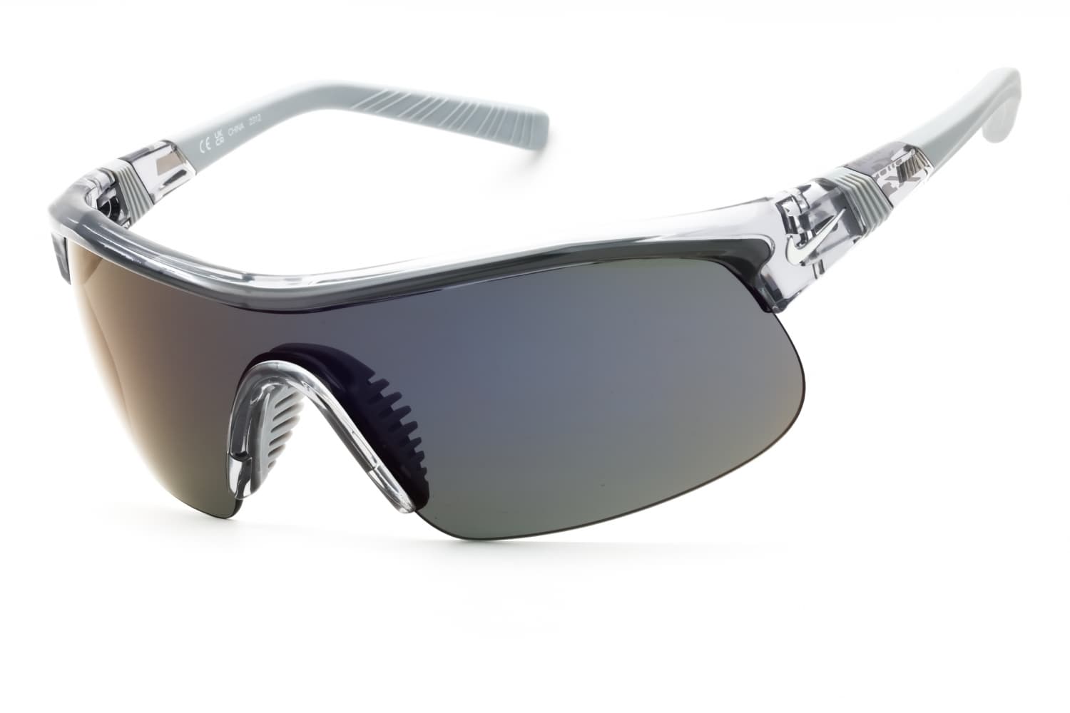Nike NIKE SHOW X1 DX6520 065 Sunglasses Shiny Wolf Grey 58mm Unisex