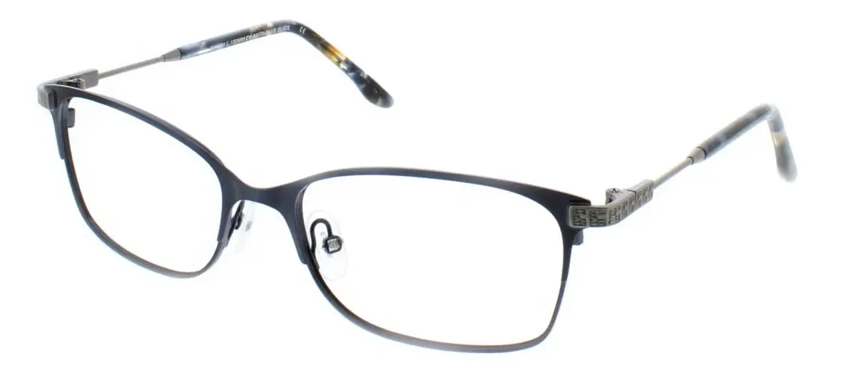 BCBGMAXAZRIA Anita Eyeglasses Blue Slate 52mm Women