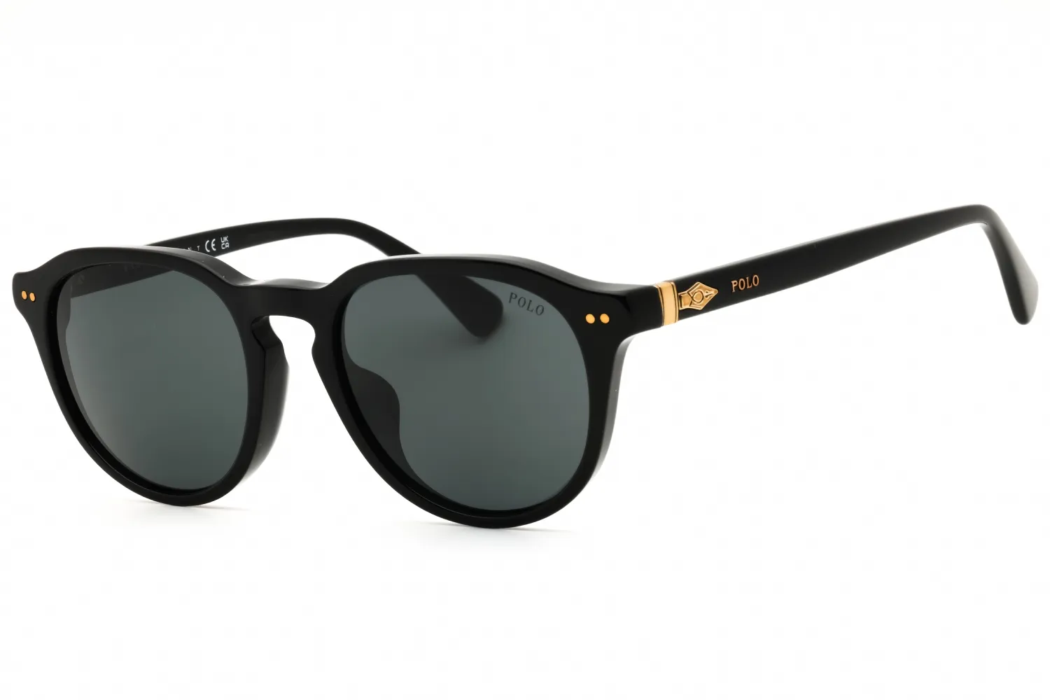 Polo Ralph Lauren PH4221F 500187 Sunglasses Shiny Black 52mm Unisex