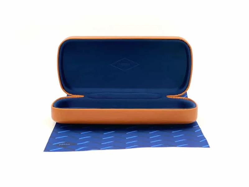 Fossil 7089 FLL Eyeglasses Matte Blue 50mm Men _Case