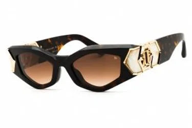 Philipp Plein SPP136M 0722 Sunglasses Shiny Havana 52mm