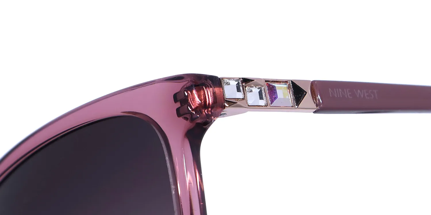 Nine West Nw646s 600 Sunglasses Crystal Rose 57mm 6
