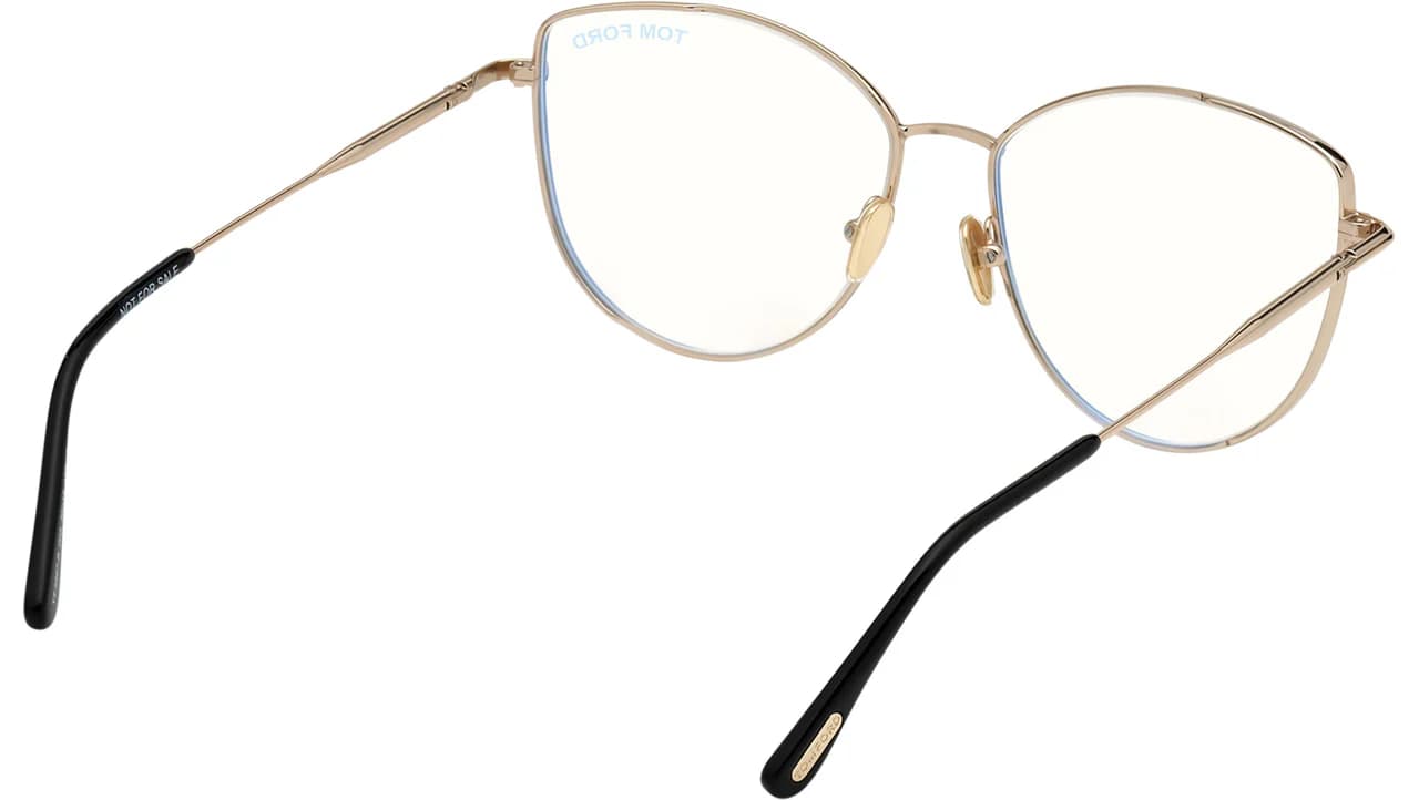Tom Ford FT5667B 005 Eyeglasses Shiny Black 55mm Women 5