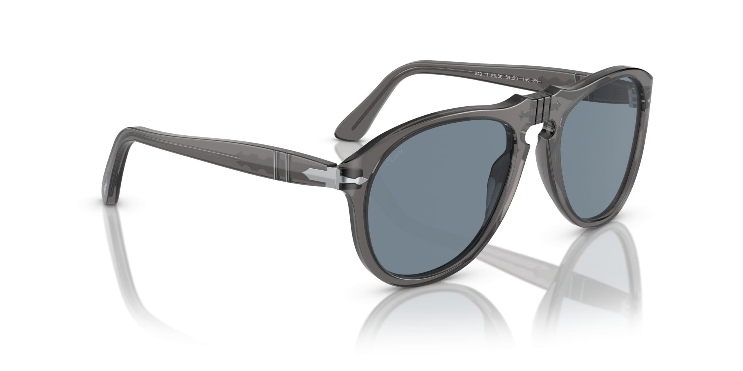 Persol PO0649 119656 Sunglasses Striped Brown 54mm Men 5