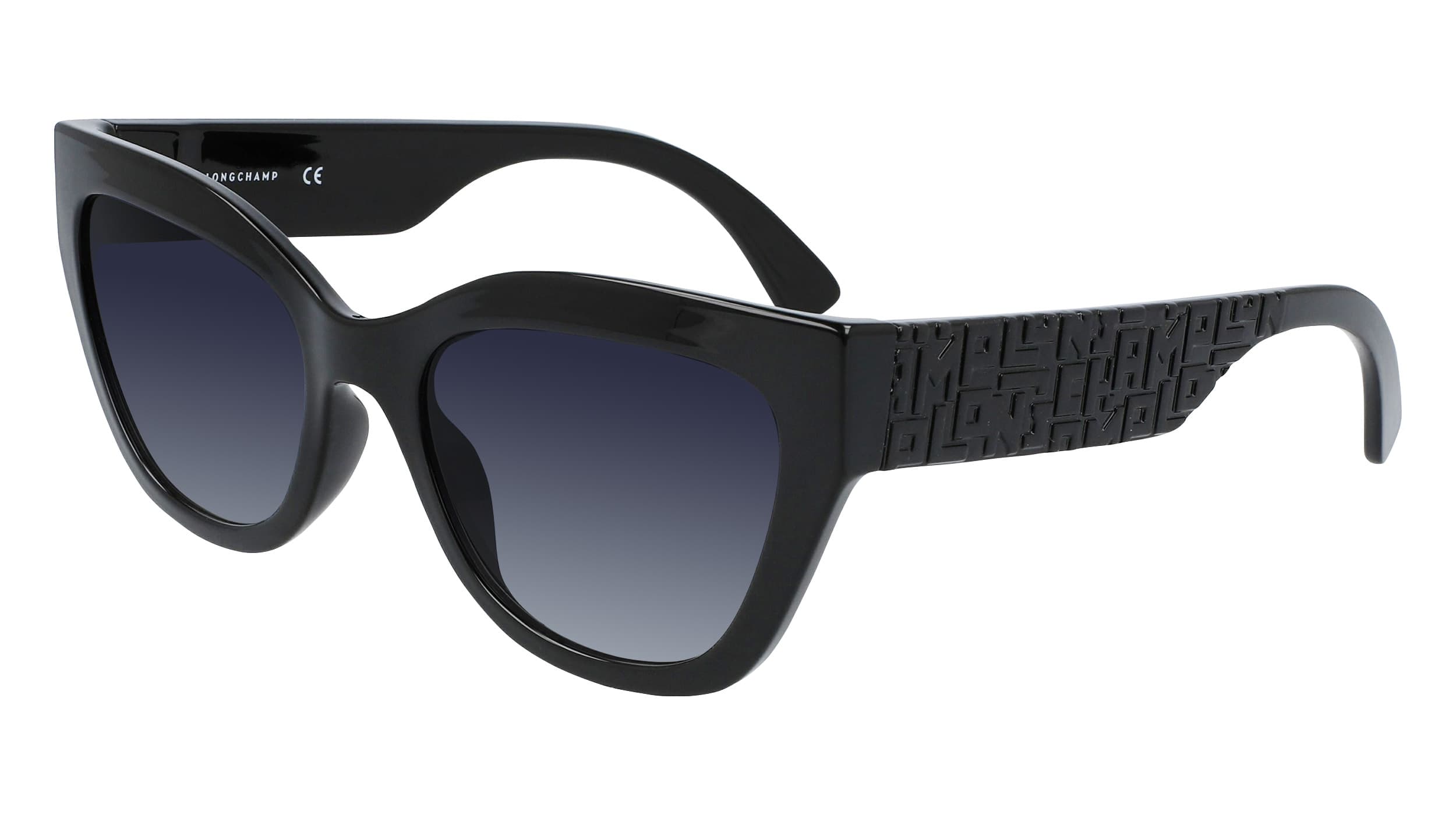 Longchamp LO691S 001 Sunglasses Black 55mm Women