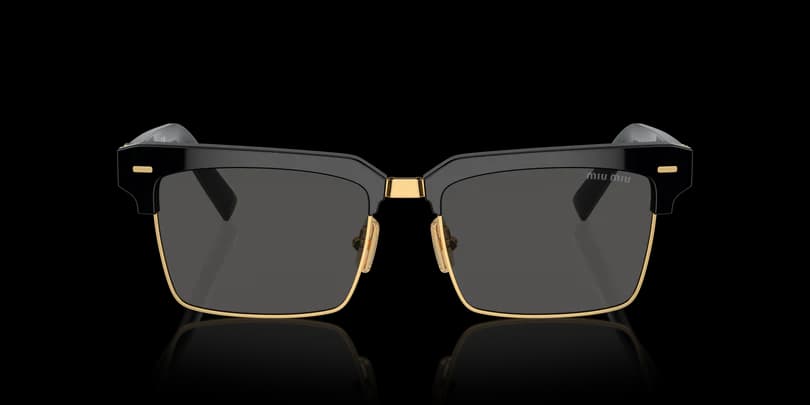 Miu Miu MU 10ZS 1AB5S0 Sunglasses Black 54mm Unisex 2