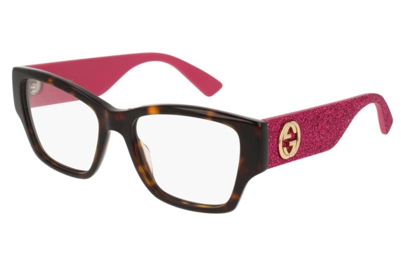 Gucci GG0104O 003 Eyeglasses Havana Pink 51mm Women
