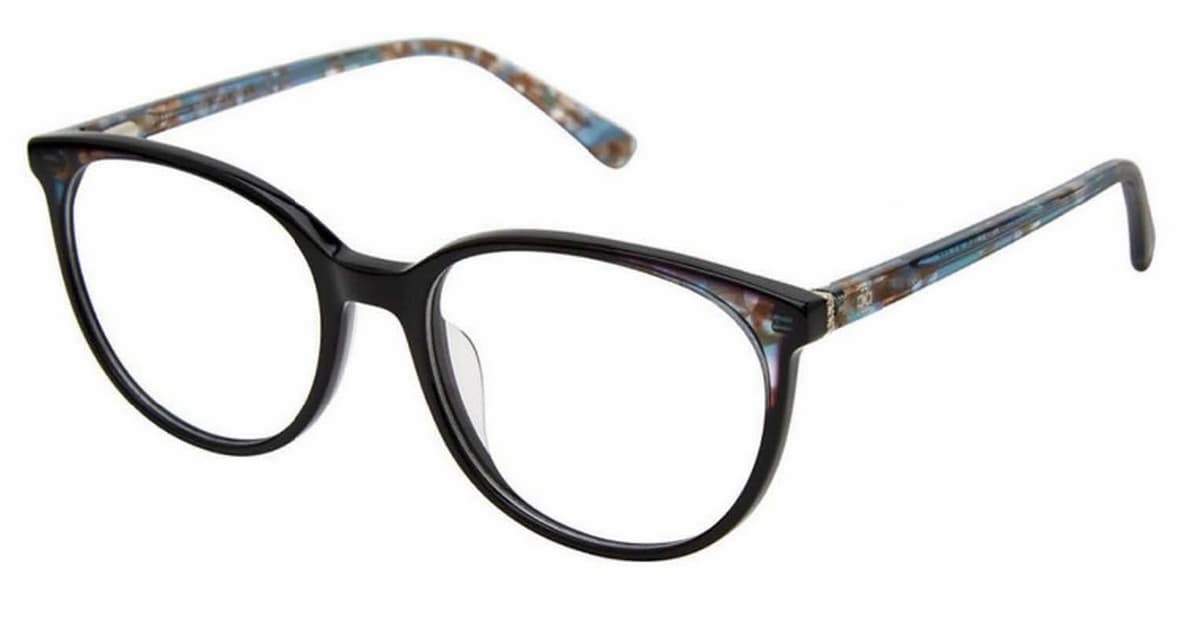 Ann Taylor AT345 C01 Eyeglasses Blck/teal Tor 51mm Women