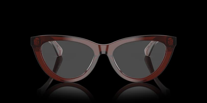 Burberry 0BE2418U 4144 Eyeglasses Transparent Dark Brown 51mm Women 2