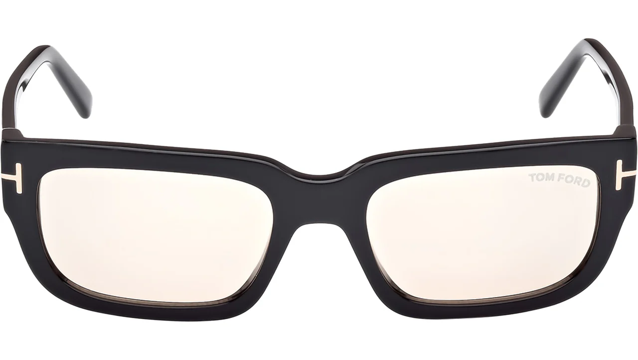 Tom Ford FT1075 01E Sunglasses Shiny Black 54mm Unisex 2
