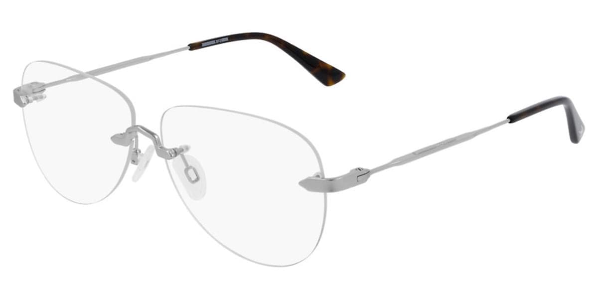 McQ MQ0270O 003 MQ0270O Eyeglasses Silver 58mm Men