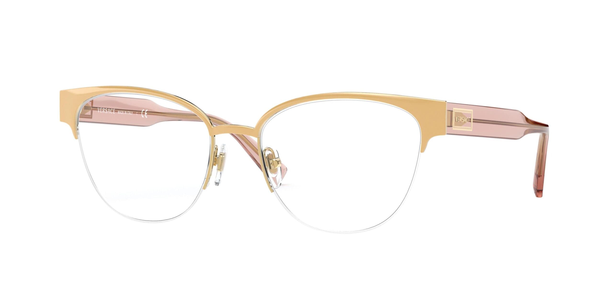 Versace VE1265 1463 Eyeglasses Gold 53mm Women