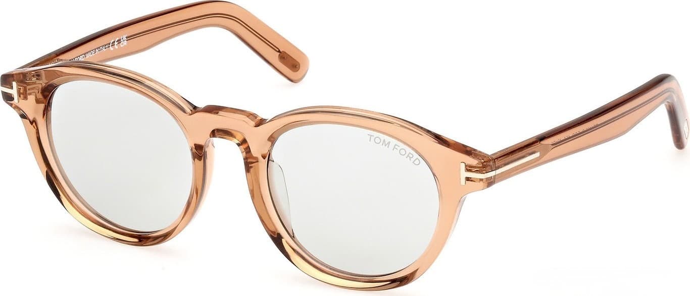 Tom Ford FT1123D 45A Sunglasses Shiny Light Brown 49mm Women