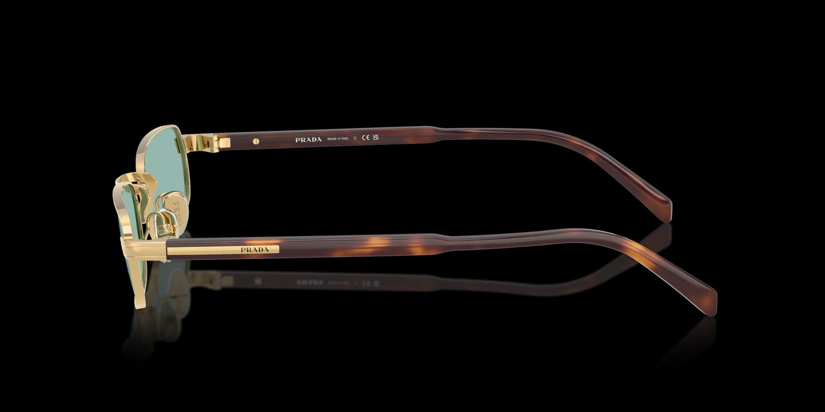 Prada 0PR B54S 5AK40K Sunglasses Gold 54mm Men 3