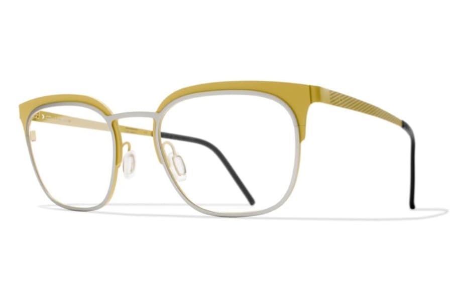 Blackfin BF832 Col. 864 Eyeglasses Matte Silver/yellow 52mm Unisex