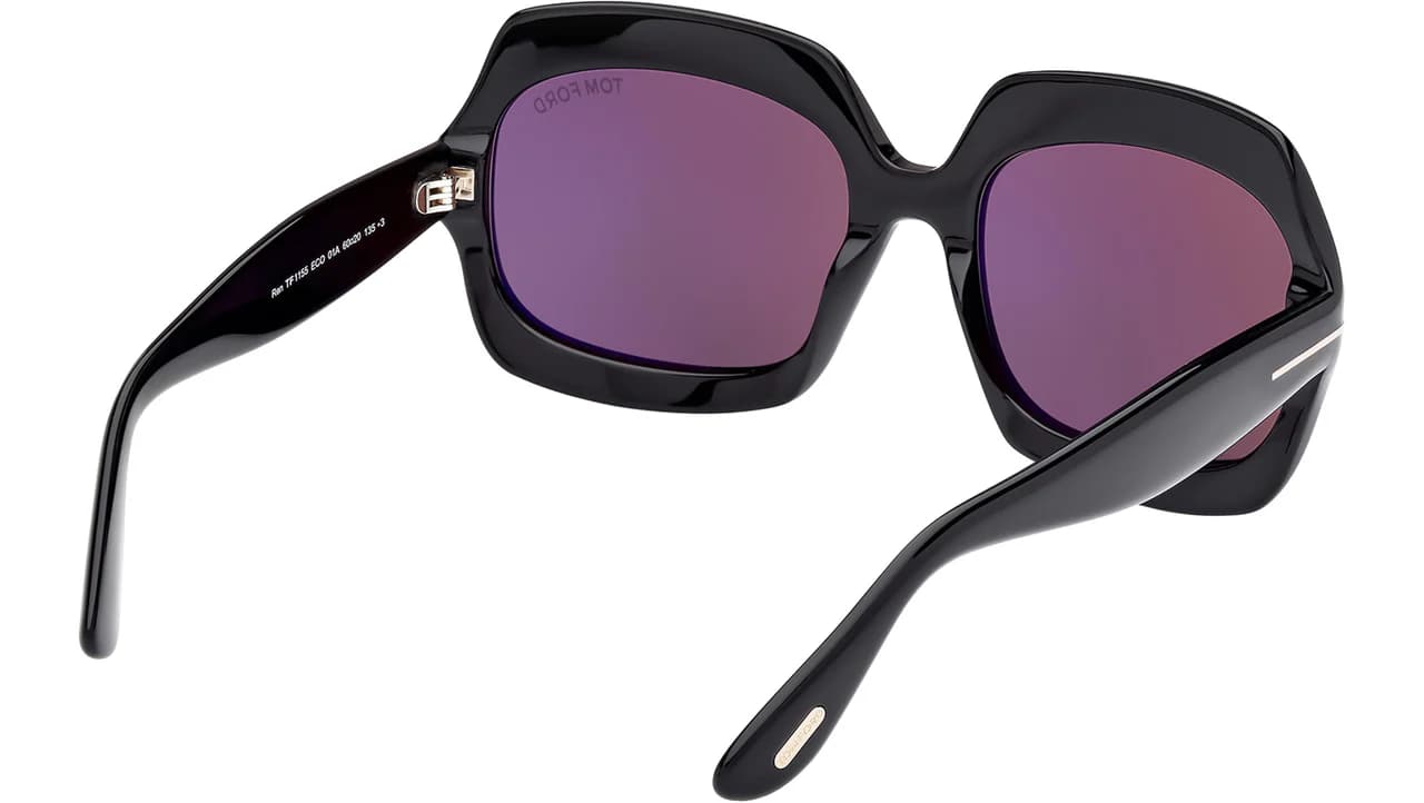 Tom Ford FT1155 01A Sunglasses Shiny Black 60mm Women 5