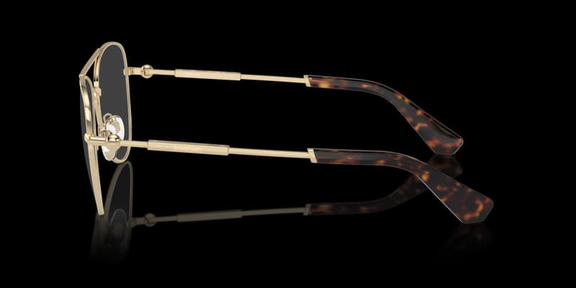 Burberry 0BE1386 1109 Eyeglasses Light Gold 57mm Unisex 3