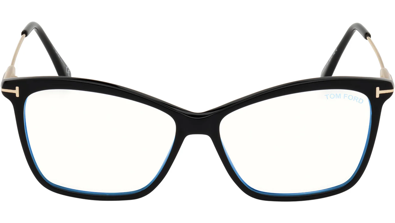 Tom Ford FT5687B 001 Eyeglasses Black 56mm Women 2