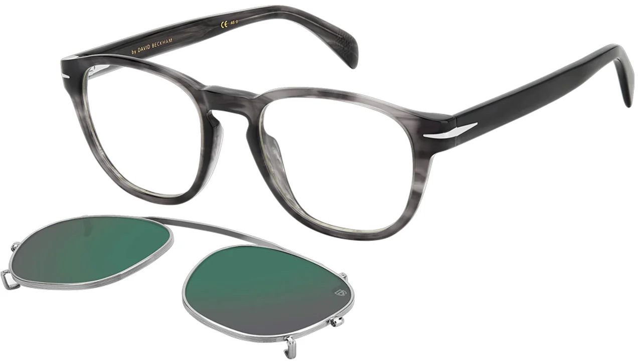 David Beckham DB 1117/CS 02W8 MT Sunglasses Grey Horn 50mm Men