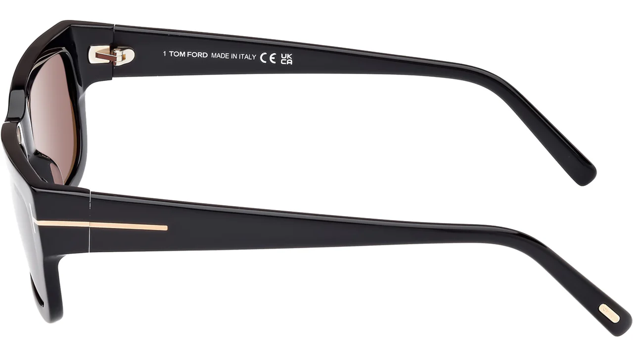 Tom Ford FT1075 01A Sunglasses Black 54mm Unisex 4