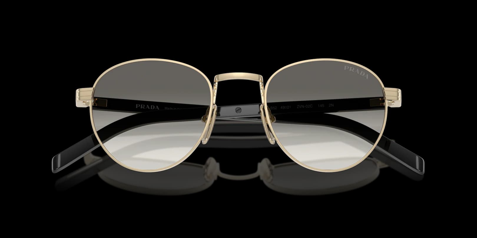 Prada 0PR B52S ZVN02C Sunglasses Pale Gold 49mm Unisex 5