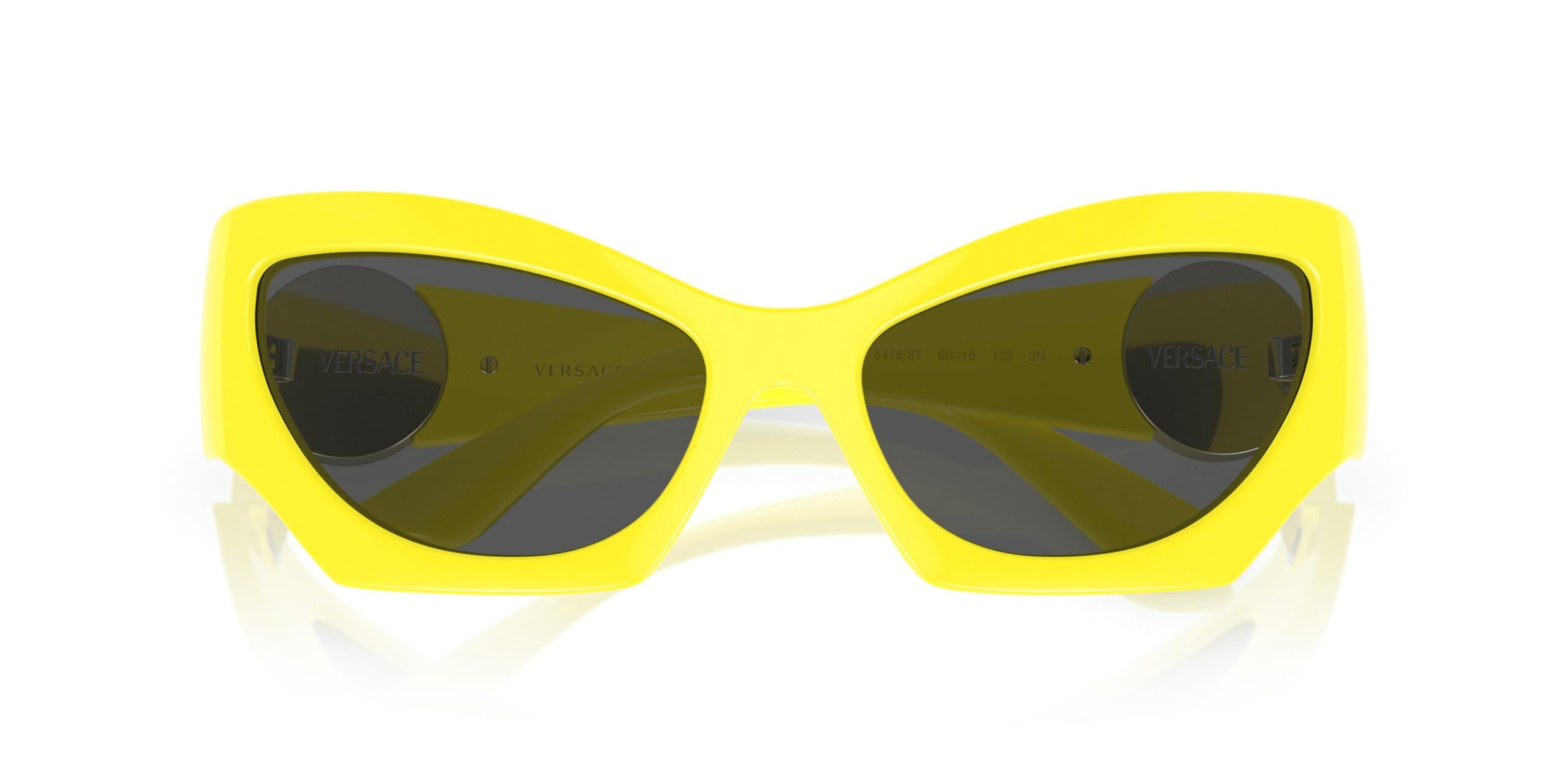 Versace 0VE4450 541887 Sunglasses Neon Yellow 60mm Women 5