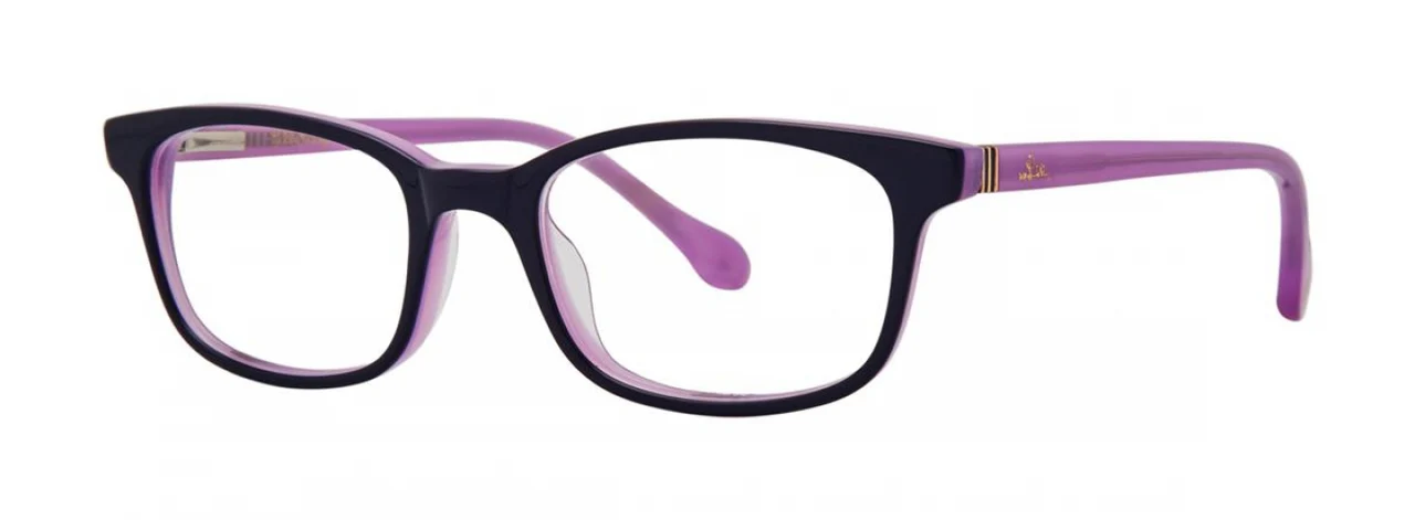 Lilly Pulitzer Dossie Eyeglasses Navy Lilac 47mm Kids