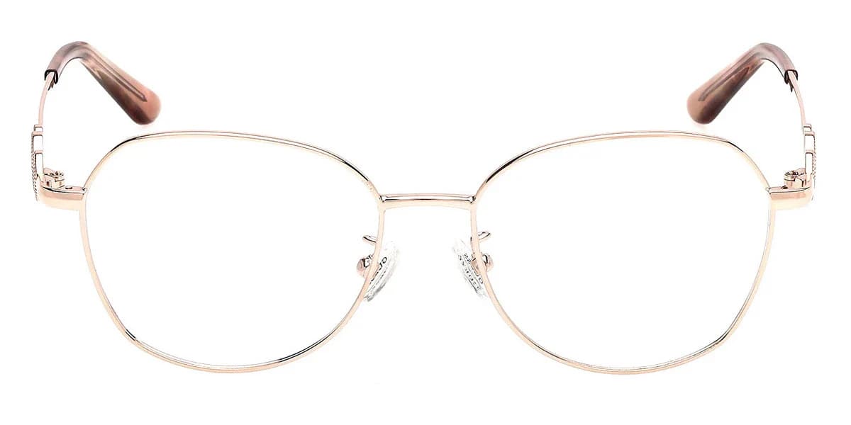 Guess GU50256D 028 Eyeglasses Shiny Rose Gold 52mm Women 2