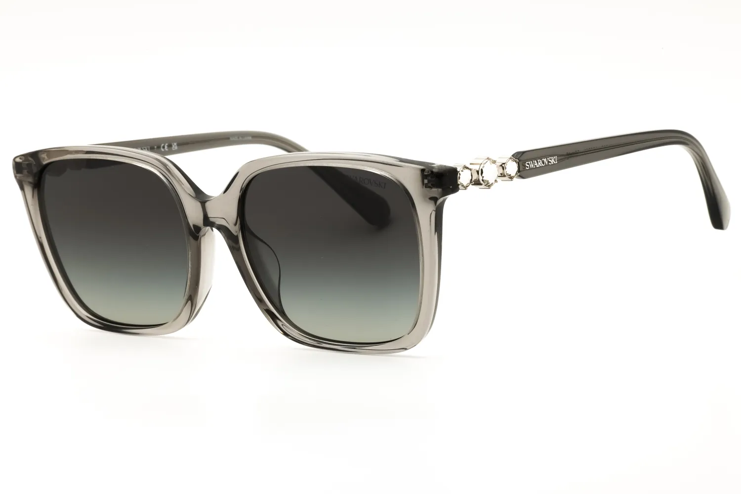 Swarovski SK6053D 106211 Sunglasses Transparent Grey 55mm Women