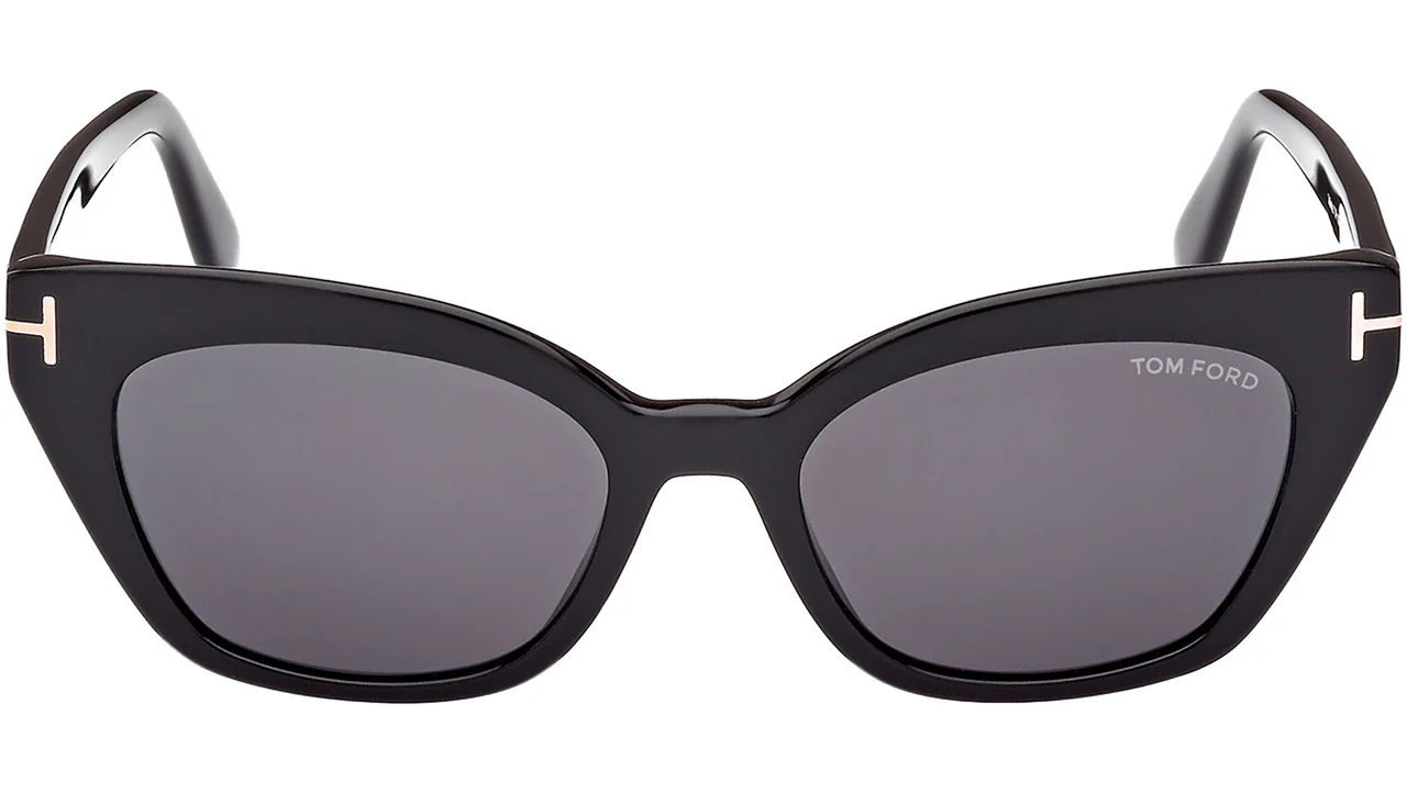 Tom Ford FT1031 01A Sunglasses Shiny Black 52mm Women 2
