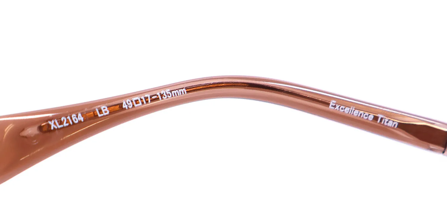 Charmant 2164 lb Eyeglasses Light Brown 49mm Women 8