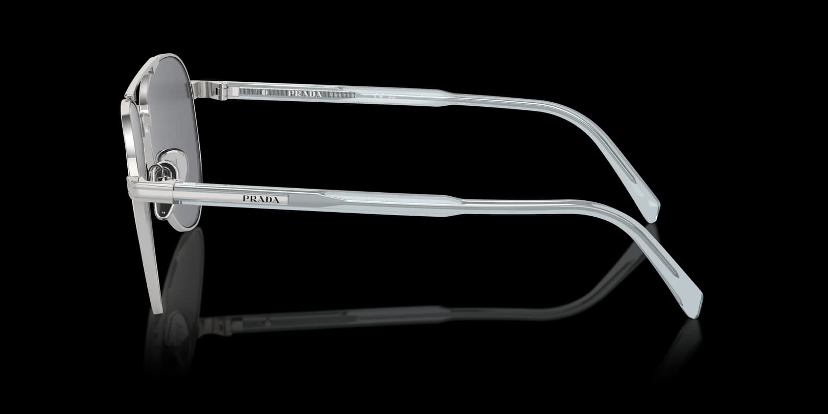 Prada 0PR A58S 1BC175 Sunglasses Silver 61mm Men 3