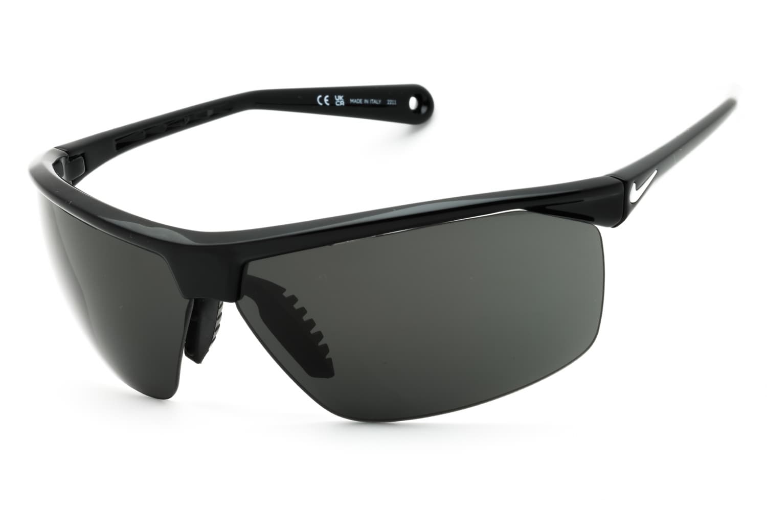 Nike TAILWIND 12 EV1128 001 Sunglasses Shiny Black 70mm Unisex