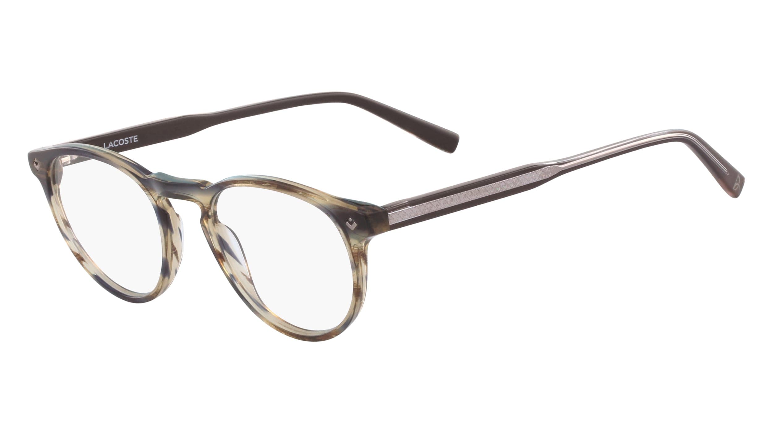 Lacoste L2601ND 210 Eyeglasses Striped Brown 50mm Men