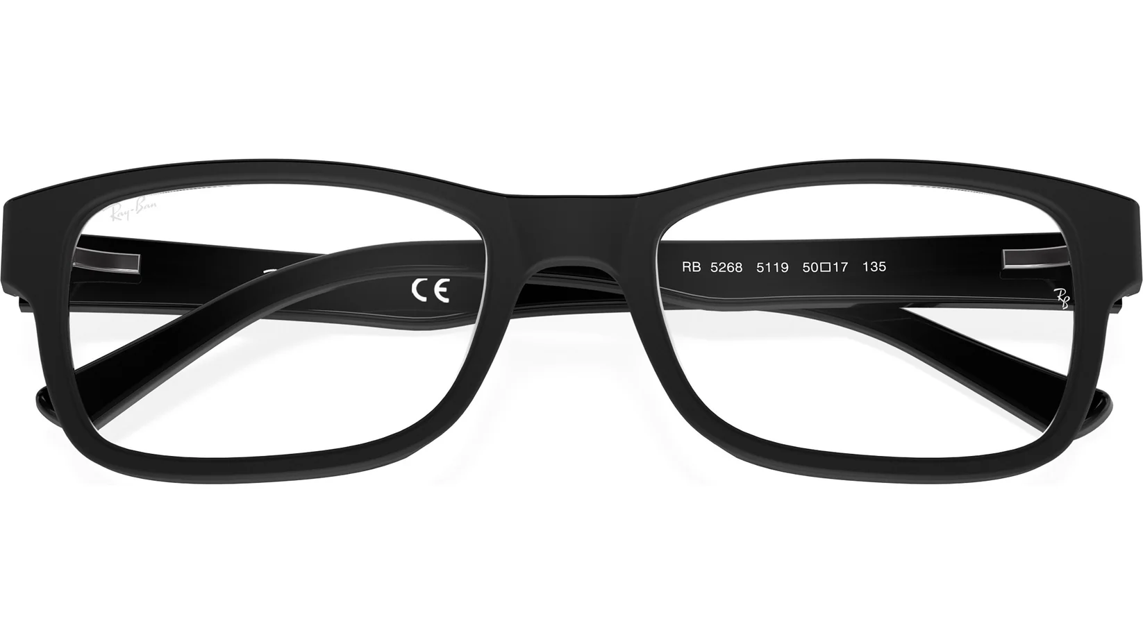 Ray-Ban RB5268 5119 Eyeglasses Black 52mm Unisex 6