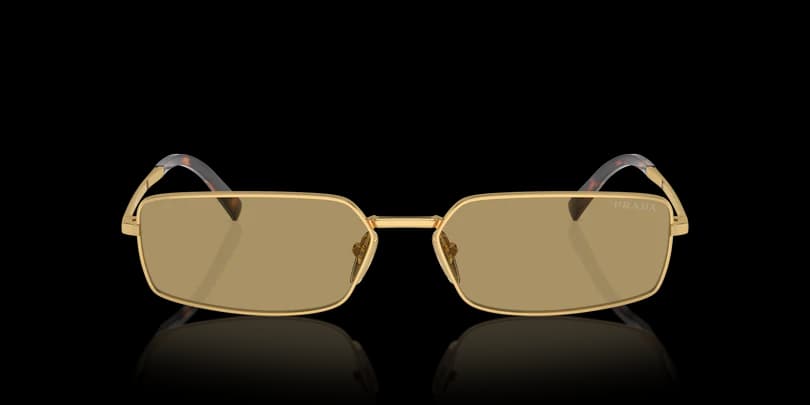 Prada 0PR A60S 5AK70G Sunglasses Gold 59mm Unisex 2