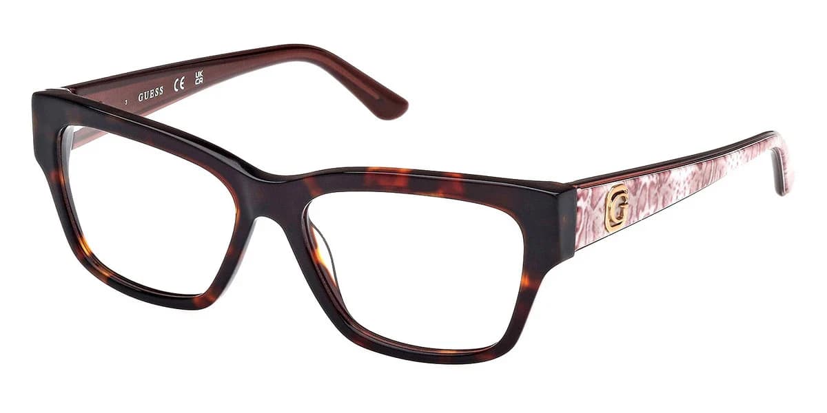 Guess GU50126 052 Eyeglasses Dark Havana 53mm Women
