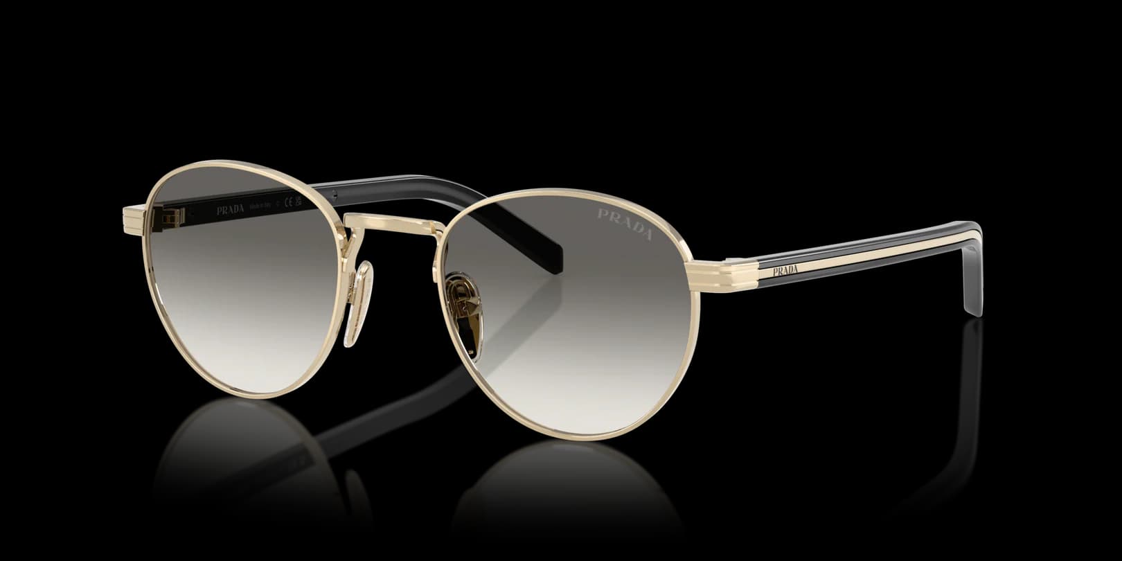Prada 0PR B52S ZVN02C Sunglasses Pale Gold 49mm Unisex