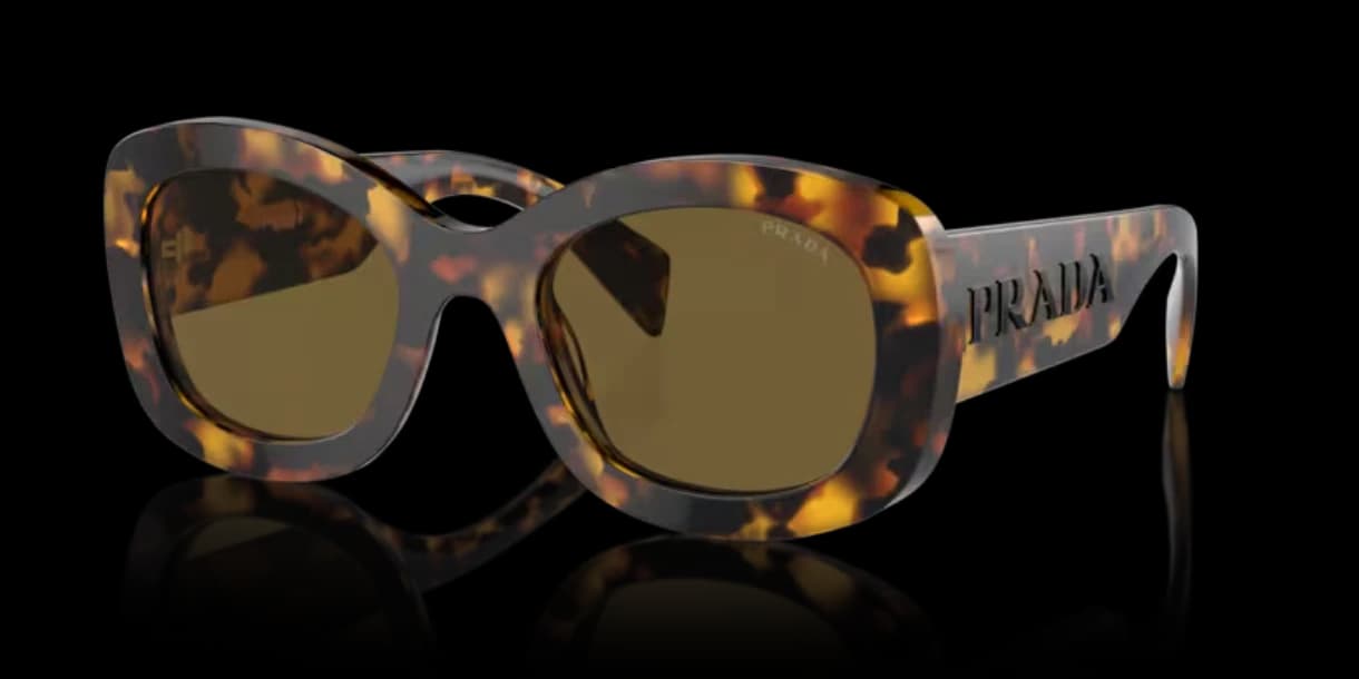 Prada 0PR A13S VAU01T Sunglasses Honey Tortoise 54mm Women