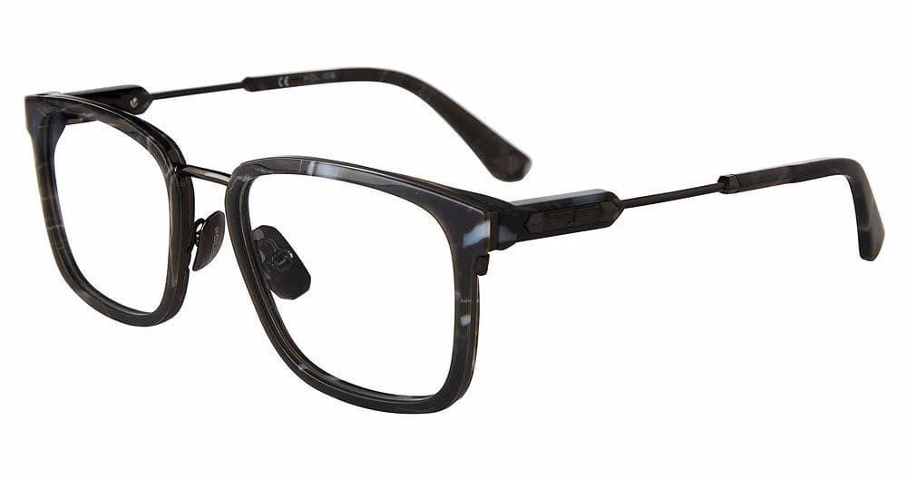 Police VPLF09M 0568 Eyeglasses Shiny Gunmetal 53mm Men