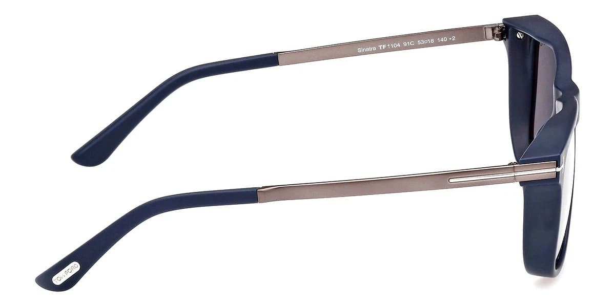 Tom Ford FT1104 91C Sunglasses Matte Blue 53mm Men 4