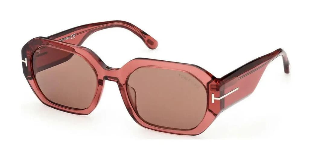 Tom Ford FT0917 72E Sunglasses Shiny Pink 55mm Women
