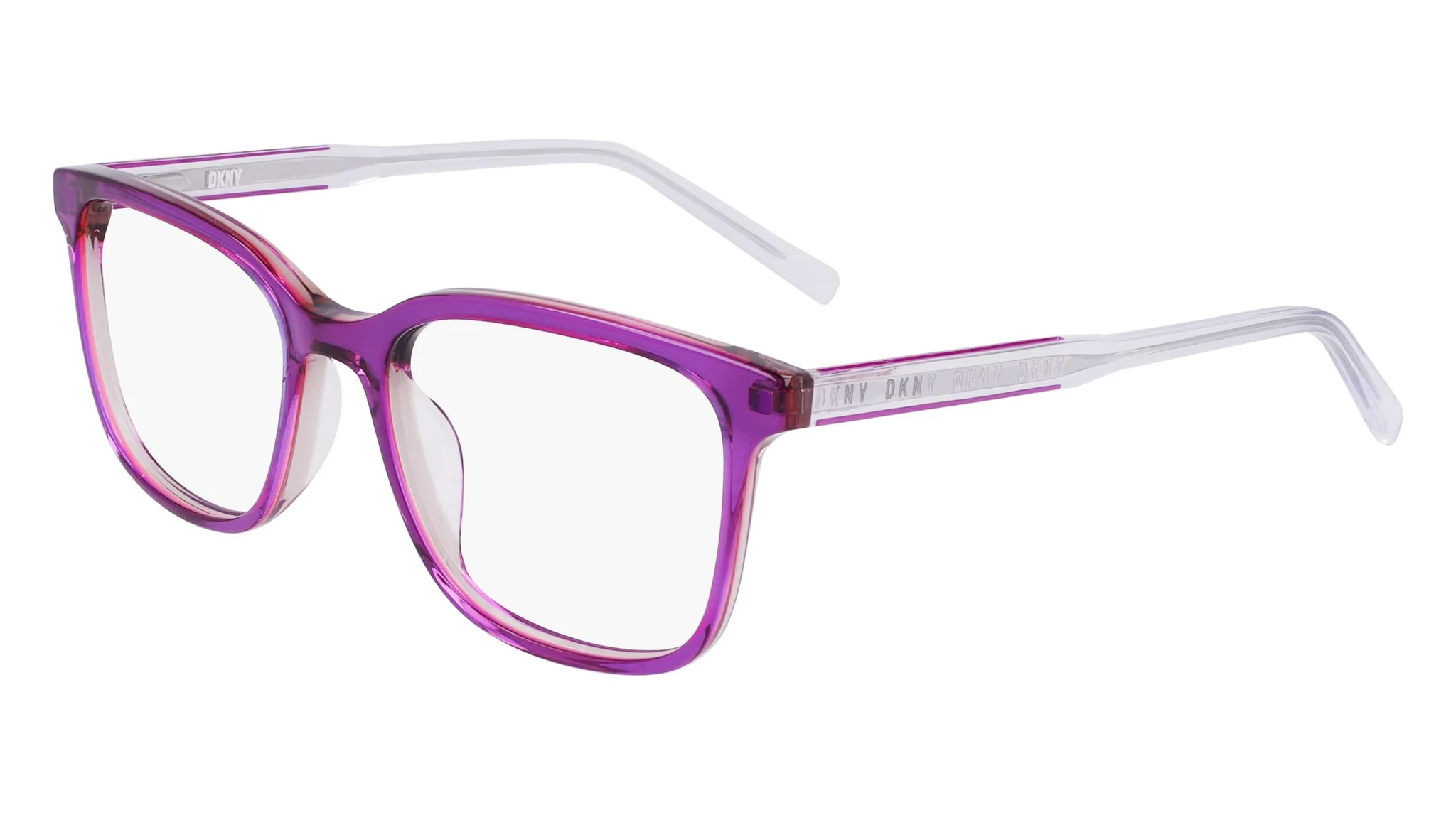 DKNY DK5065 550 Eyeglasses Crystal Orchid Laminate 52mm Women