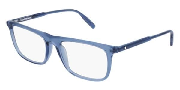 Montblanc MB0012O 007 MB0012O Eyeglasses Blue 56mm Men